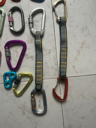 Pack Equipamiento Escalada Mosquetones y Cintas