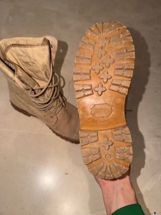 Botas militares beige