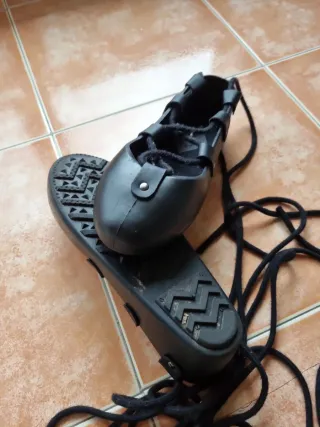 Alpargatas negras atadas T36