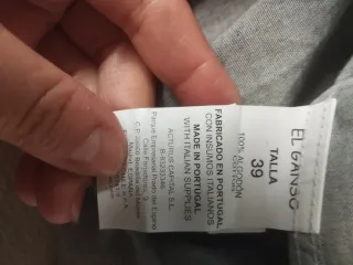 Camisa El Ganso Gris Talla 39