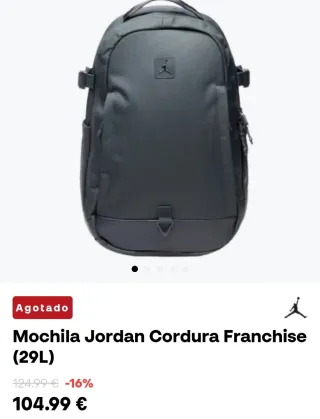 Mochila Jordan Cordura Gris 29L