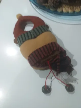 Figura Reno Navideño Textil 35 ctm.