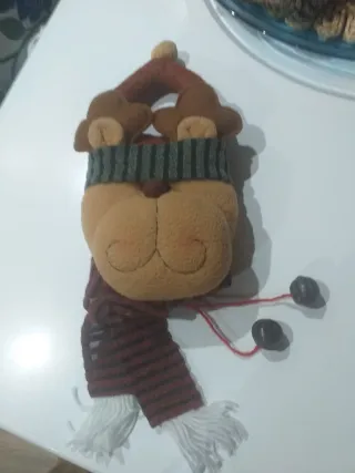 Figura Reno Navideño Textil 35 ctm.