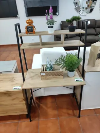 Escritorio Estilo Industrial Madera y Metal