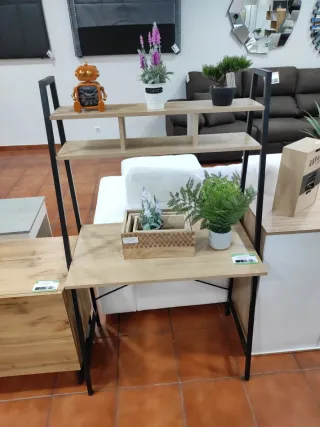 Escritorio Estilo Industrial Madera y Metal