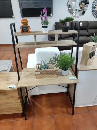 Escritorio Estilo Industrial Madera y Metal