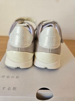 Zapatillas Geox Talla 35 Gris/Blanco