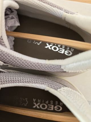 Zapatillas Geox Talla 35 Gris/Blanco