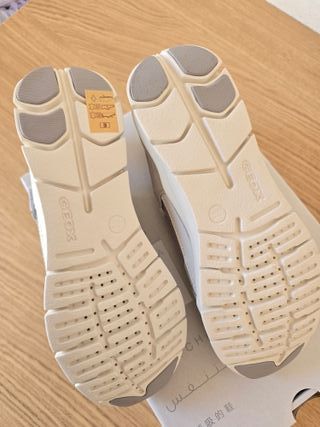 Zapatillas Geox Talla 35 Gris/Blanco