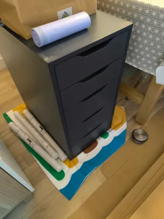 Cajonera Alex Ikea Azul