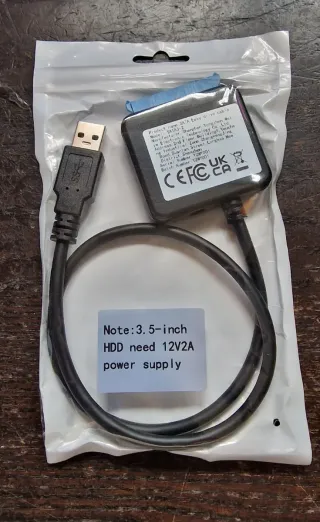 Adaptador SATA a USB 3.0 Para HDD/SSD 2.5