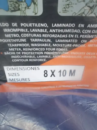 Lona 8x10m impermeable y nueva