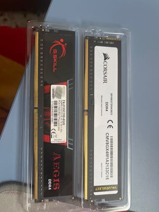 Memorias RAM Corsair y G.Skill DDR4