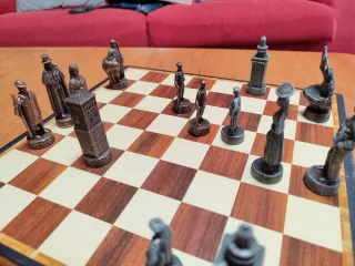 Ajedrez Metálico Motivos Vascos