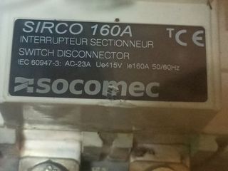 Protector SIRCO 160A SocomecSIRCO 160A Protector