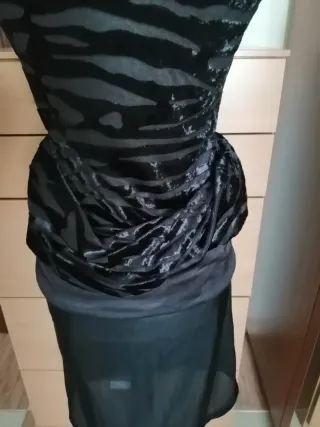 Vestido Mango Negro Talla M