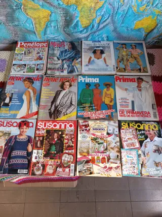 Lote de 12 revistas de modas