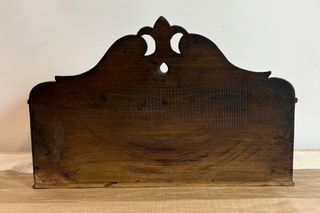 Caja Portacartas Antigua Madera Tallada