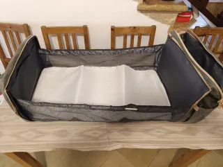 Bolso cambiador bebé con cuna plegable