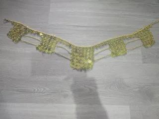 Cinturón Danza Vientre Metal Dorado