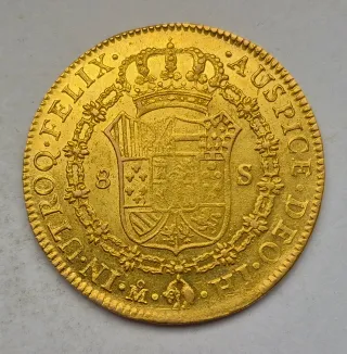8 Escudos Oro Fernando VII 1809 México