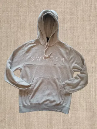 Sudadera Nike Swoosh Gris Talla S Unisex