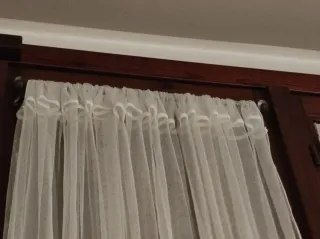 Otto bastoni per tendine a vetro in metallo