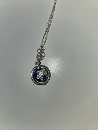 Colgante Plata Mundo Azul