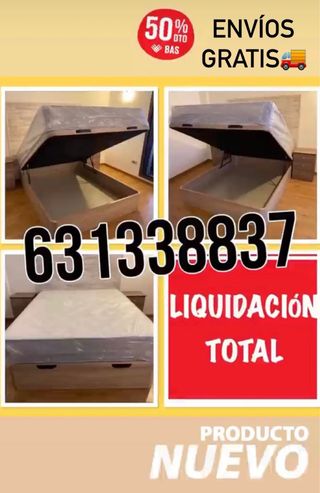 Cama canapé colchón nuevos MÁXIMO AHORRO