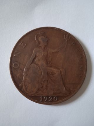 Moneda Penny 1920 Georgivs V