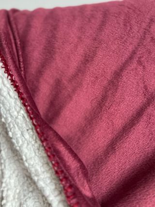 Manta de sofá de forro polar y algodón