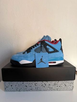 Jordan 4 Taglia 44 Blu/Rosso con Scatola