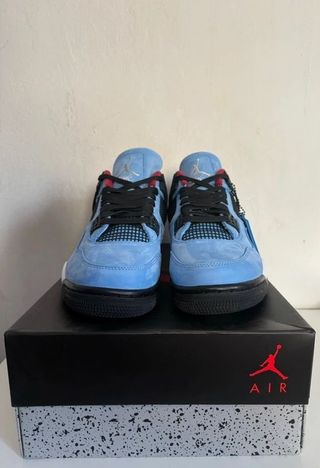 Jordan 4 Taglia 44 Blu/Rosso con Scatola