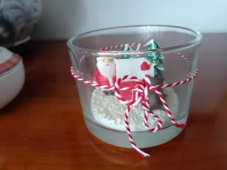 Paisaje Navideño en Vaso de Vidrio (vela)