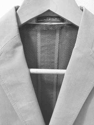 Chaqueta de vestir gris hombre