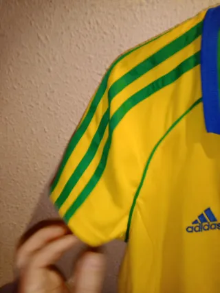 Camiseta Mujer Brasil Adidas Amarilla