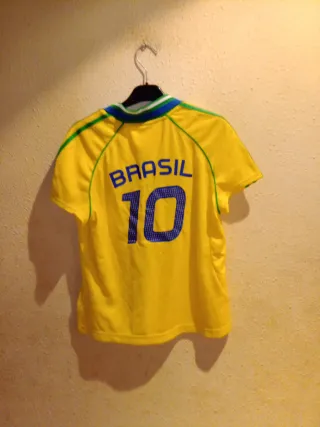 Camiseta Mujer Brasil Adidas Amarilla
