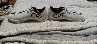 Zapatillas Fútbol Sala Nike CR7 Oro/Blanco