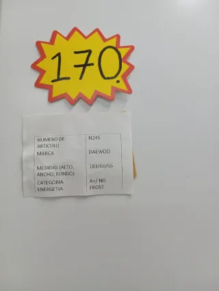 Nevera Daewoo Blanca