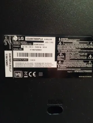 Placa Fuente LG 65UM7000PLA