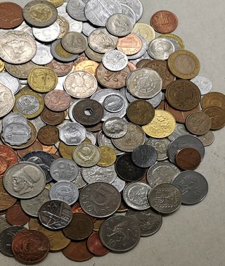 Lote de monedas del mundo - 1 kilo