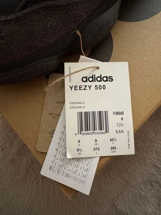 Adidas Yeezy 500 Negro Talla 43 1/3