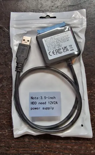 Adaptador SATA a USB 3.0 Para HDD/SSD 2.5