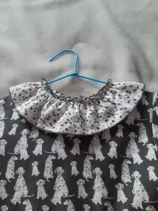 Vestido niña ceremonia estampado perros talla 8 añ