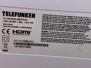 Telefunken Smart TV 40" Full HD
