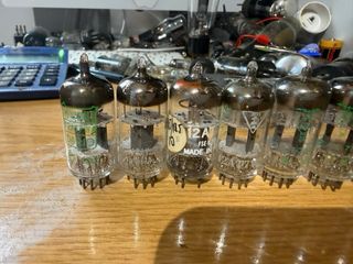 Lote 9 Válvulas 12AT7 WA RT ECC81 ECC801s