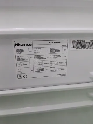 Nevera Hisense Inox Vertical