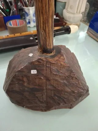 Cristo de metal y cruz de madera 71 cm