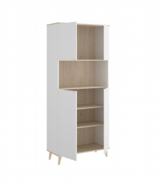 Mueble Alto Auxiliar Wok. Blanco/Natural