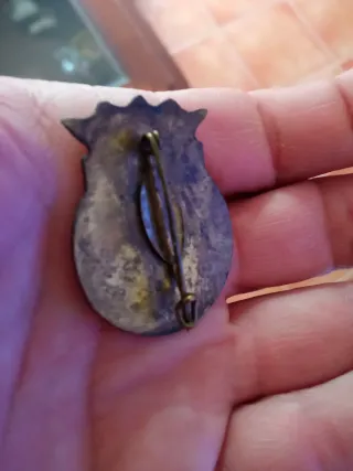 Insignia corona escudo caza coleccionismo